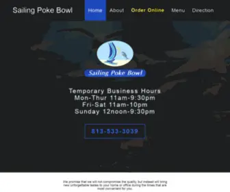 Sailingpokebowl.com(Sailing Poke Bowl) Screenshot