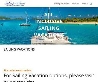 SailingVacations.com(Sailing Vacations In The Caribbean & Beyond) Screenshot