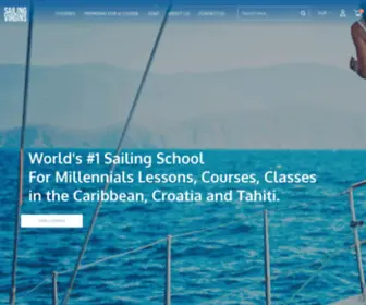 SailingVirgins.com(#1 Sailing School Courses Lessons BVI Caribbean Croatia Tahiti) Screenshot
