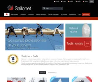 Sailonet.com(Voilerie Sailonet) Screenshot