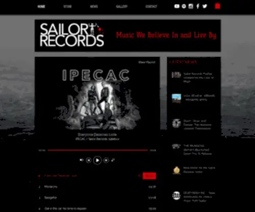 Sailorrecords.com(Sailor Records) Screenshot