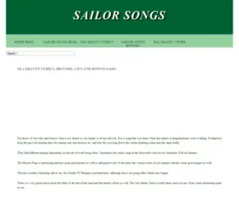 Sailorsongs.com(Sailor Songs) Screenshot