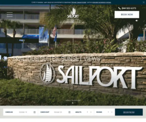 Sailport.com(Sailport Waterfront Suites) Screenshot