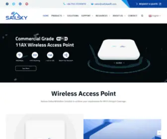 Sailskywifi.com(Wireless AP and Outdoor CPE wholesale & customize) Screenshot