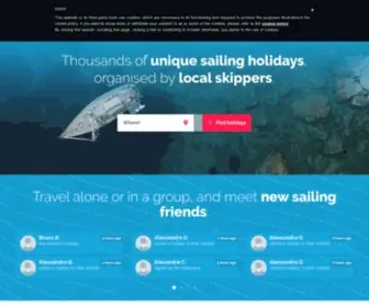 Sailsquare.com(Choose your holiday from thousands of unique sailing experiences. Get inspired) Screenshot