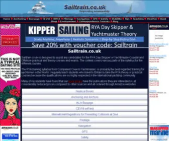 Sailtrain.co.uk(Training for RYA Competent Crew) Screenshot