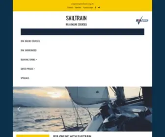 Sailtrain.org.uk(RYA Online Courses with Sailtrain) Screenshot