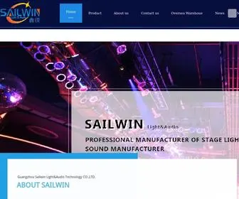 Sailwinlight.com(Guangzhou Sailwin Light&Audio Technology CO) Screenshot