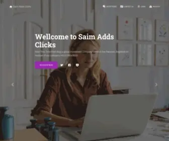 Saimaddsclicks.com(Saim Adds Clicks) Screenshot
