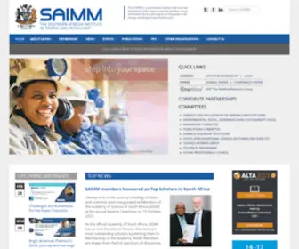 Saimm.co.za(The Southern African Institute of Mining and Metallurgy) Screenshot