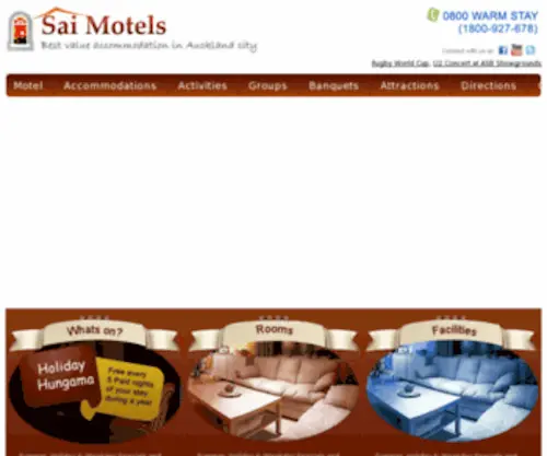 Saimotels.com(Sai Motels) Screenshot