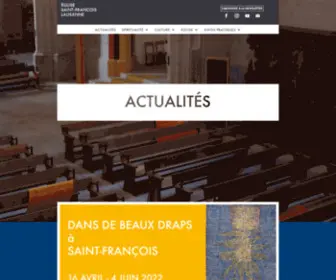 Sainf.ch(Eglise Saint François actualité) Screenshot