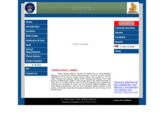 Sainiksatara.org(Sainik School Satara) Screenshot