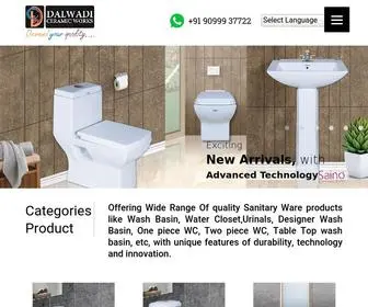Sainoindia.com(Manufacturing of Luxurious Sanitary) Screenshot