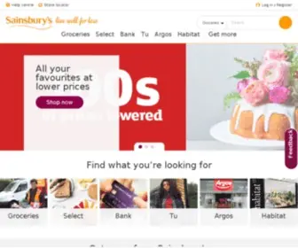 Sainsbury.co.uk(Sainsbury) Screenshot