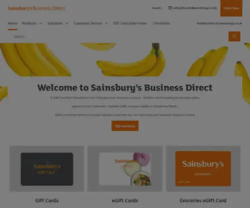 Sainsburysbusinessdirect.co.uk(Sainsbury's For Business) Screenshot