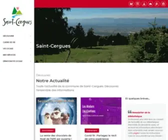 Saint-Cergues.fr(Commune de Saint) Screenshot