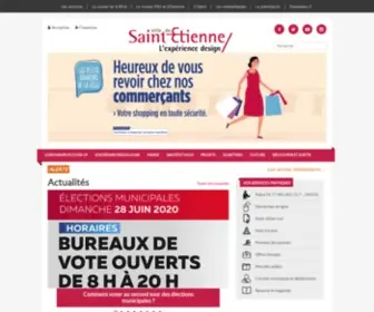 Saint-Etienne.fr(Est le site officiel de la Ville de Saint) Screenshot