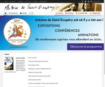 Saint-Exupery.org(Antoine) Screenshot