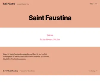 Saint-Faustina.com(Saint Faustina) Screenshot
