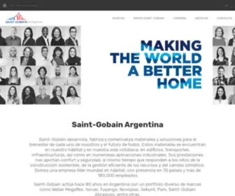 Saint-Gobain.ar(Saint-Gobain Argentina) Screenshot