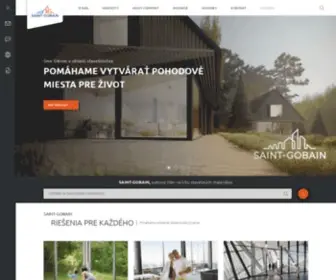 Saint-Gobain.sk(Svetový líder na trhu stavebných materiálov) Screenshot