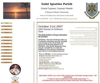 Saint-Ignatius-Cayman.org(Saint Ignatius Parish in the Cayman Islands) Screenshot
