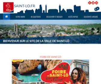 Saint-LO.fr(Site officiel de la ville de Saint) Screenshot