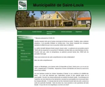 Saint-Louis.ca(Municipalité de Saint) Screenshot