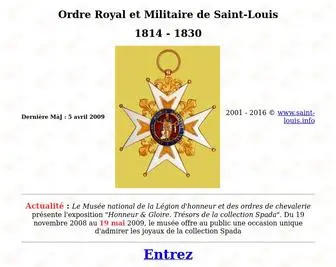 Saint-Louis.info(Ordre de Saint) Screenshot