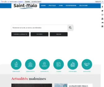 Saint-Malo.fr(Ville de Saint) Screenshot