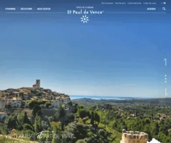 Saint-Pauldevence.com(Site officiel de l’Office de Tourisme de Saint) Screenshot