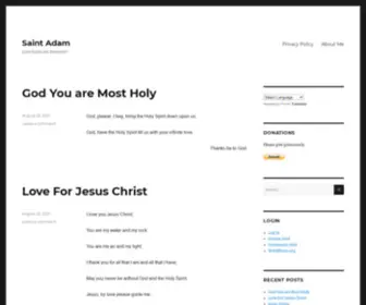 Saintadam.com(Holy Prayers) Screenshot