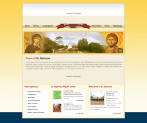 Saintalphonsamma.org(Saint Alphonsamma) Screenshot