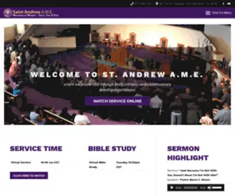 Saintandrewamec.org(Saint Andrew A.M.E) Screenshot