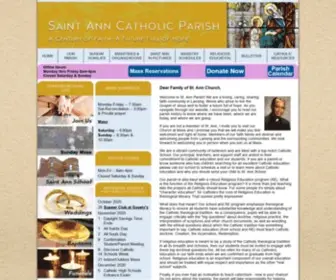 SaintanncatholicParish.com(Saints Ann) Screenshot