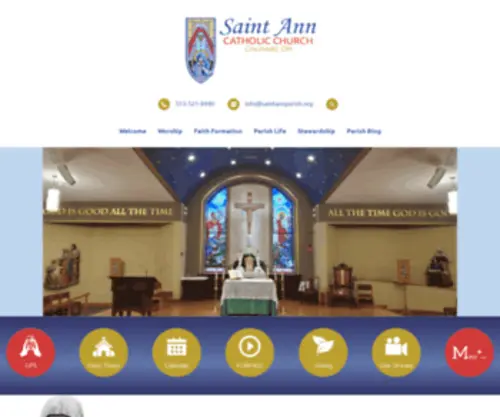Saintannparish.org(Cincinnati, OH) Screenshot