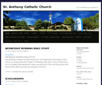 Saintanthony.com(St Anthony Catholic Church) Screenshot