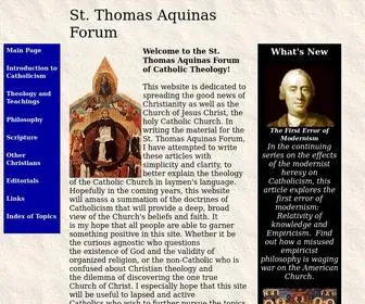 Saintaquinas.com(The St. Thomas Aquinas forum) Screenshot