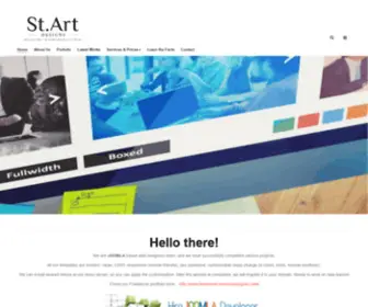 Saintartdesigns.com(Joomla based Web Develop Company) Screenshot