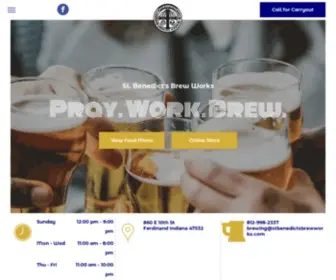 Saintbenedictsbrewworks.com(Beer) Screenshot