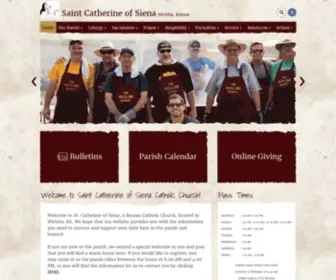 Saintcatherinewichita.com(Saint Catherine of Siena Catholic Church) Screenshot