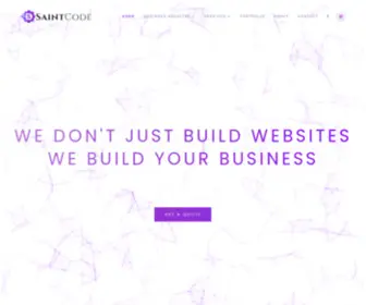 Saintcode.com(Vancouver website design company) Screenshot