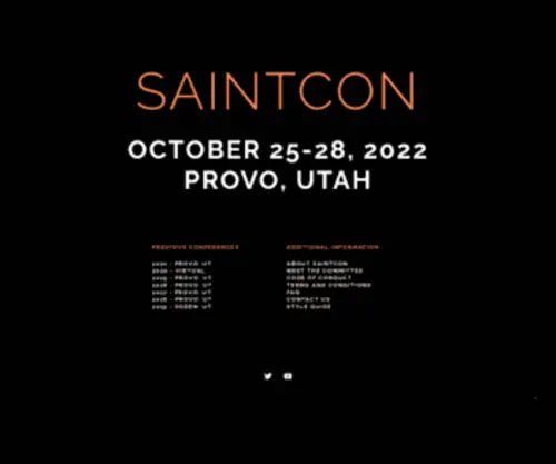Saintcon.org(Saintcon) Screenshot