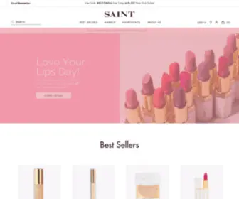 Saintcosmetics.com(SAINT COSMETICS) Screenshot