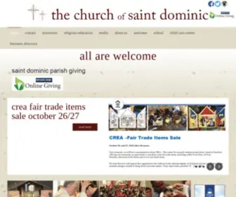 Saintdominicchurch.com(The Church of St) Screenshot