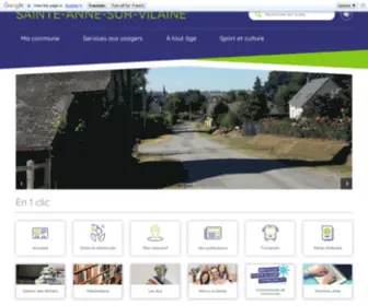 Sainte-Anne-Survilaine.com(Mairie de Sainte) Screenshot