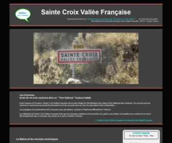 Sainte-Croix-Vallee-Francaise.fr(Sainte Croix Vallée Française) Screenshot