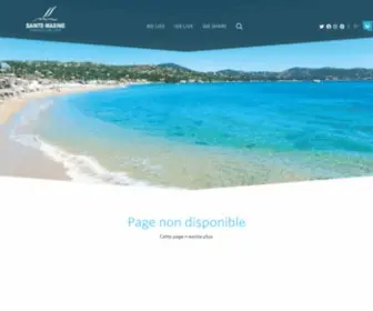 Sainte-Maxime.com(Site Officiel de l'Office de Tourisme de Sainte Maxime) Screenshot