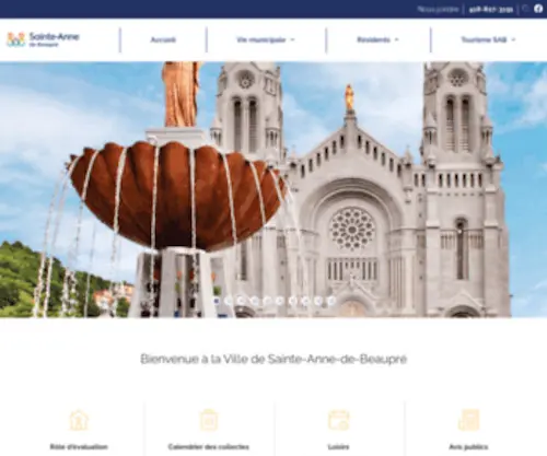 Sainteannedebeaupre.com(Beaupré) Screenshot